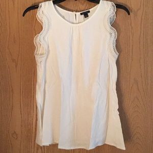 Cream tank blouse